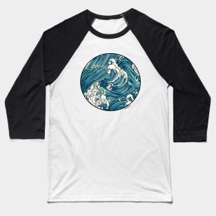 Great Waves Baseball T-Shirt